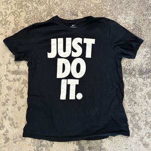 Black just do it Nike Tee